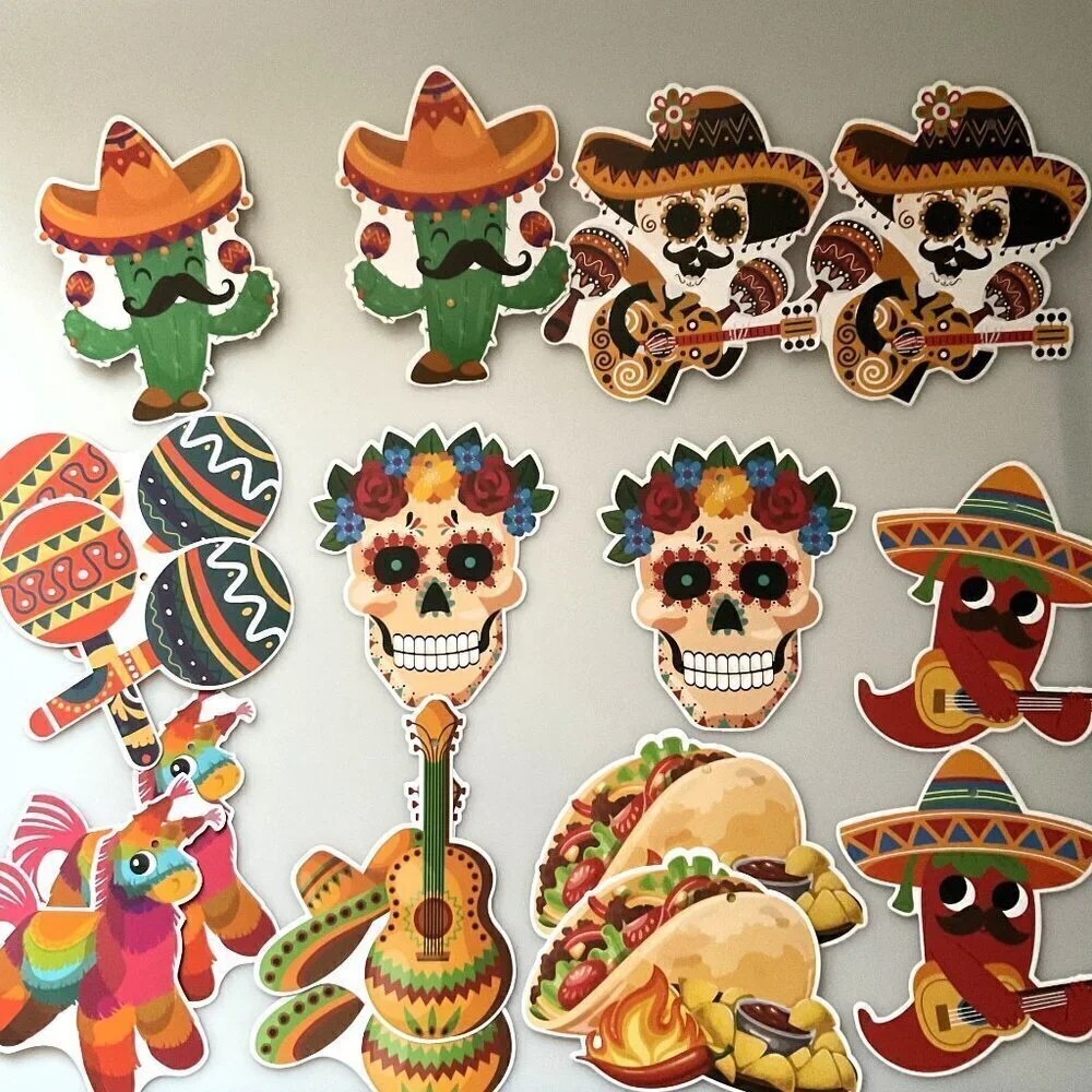TACO “BOUT A BABY SHOWER INVITATIONS AND MEXICAN FIESTA HANGING SWIRL DEOCRATION